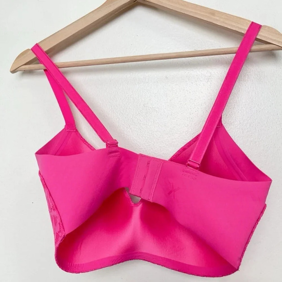 Knix Womens 6  WingWoman Contour Bra Pink Lace - Picture 5 of 7